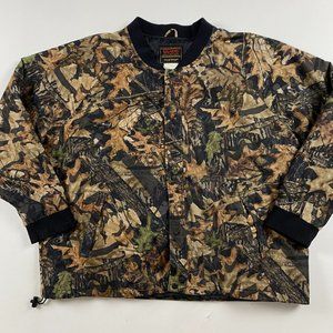 Stearns Mossy Oak Camo Jacket Men's 2XL Hunting Fishing Outdoors XXL